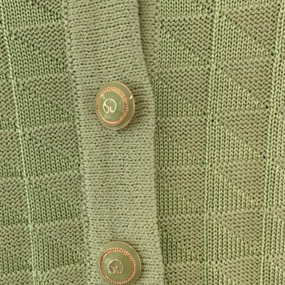 St. John Collection Green Short Sleeve Blazer - Picture 2 of 5